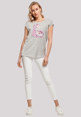 F4NT4STIC Shirt  ' Alice in Wonderland Cheshire Cat' in Grau