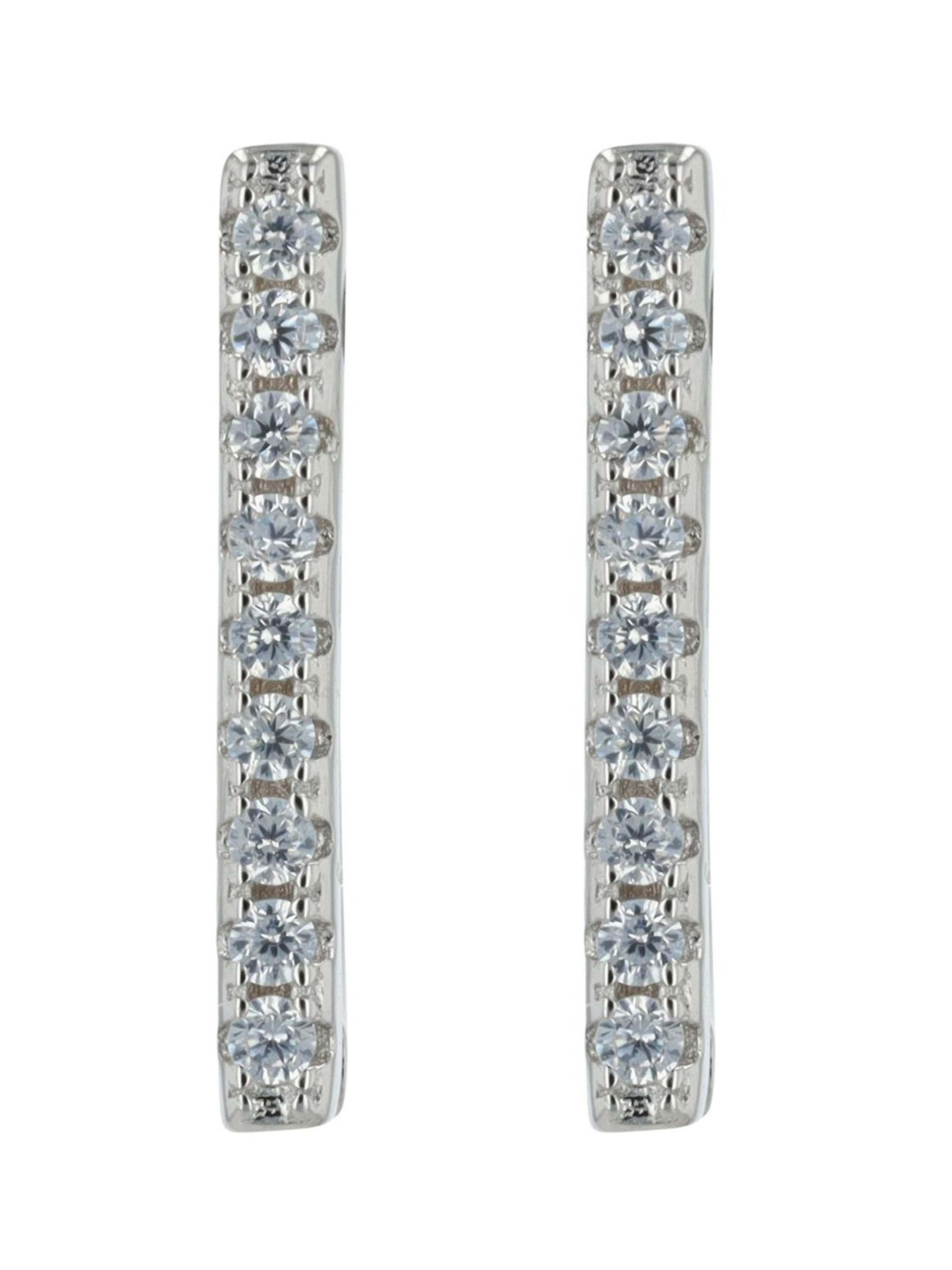 Akzent Earrings 'Inkar, 925 Sterlingsilber, langlebig' in Silver: front