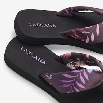 LASCANA T-Bar Sandals in Purple