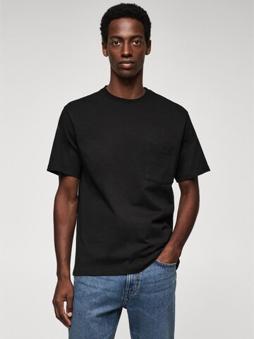 T-Shirt 'MOLINA' MANGO MAN en noir : devant