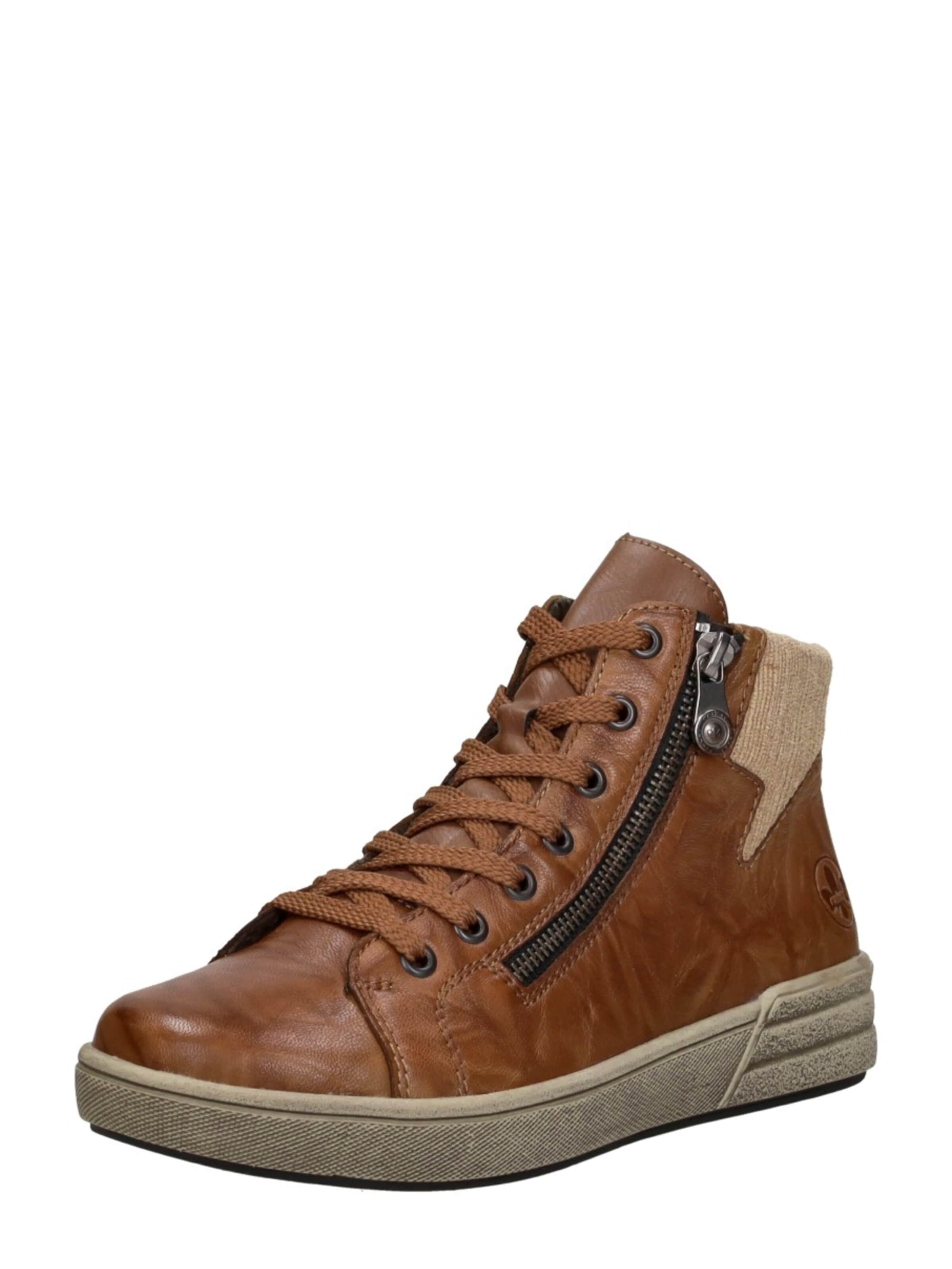 Bottines à lacets 'Veterschoenen Hoog' Rieker en marron