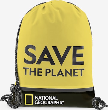 National Geographic Gym Bag 'Saturn' in Yellow: front