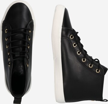 Sneaker înalt 'Jinger' de la Lauren Ralph Lauren pe negru