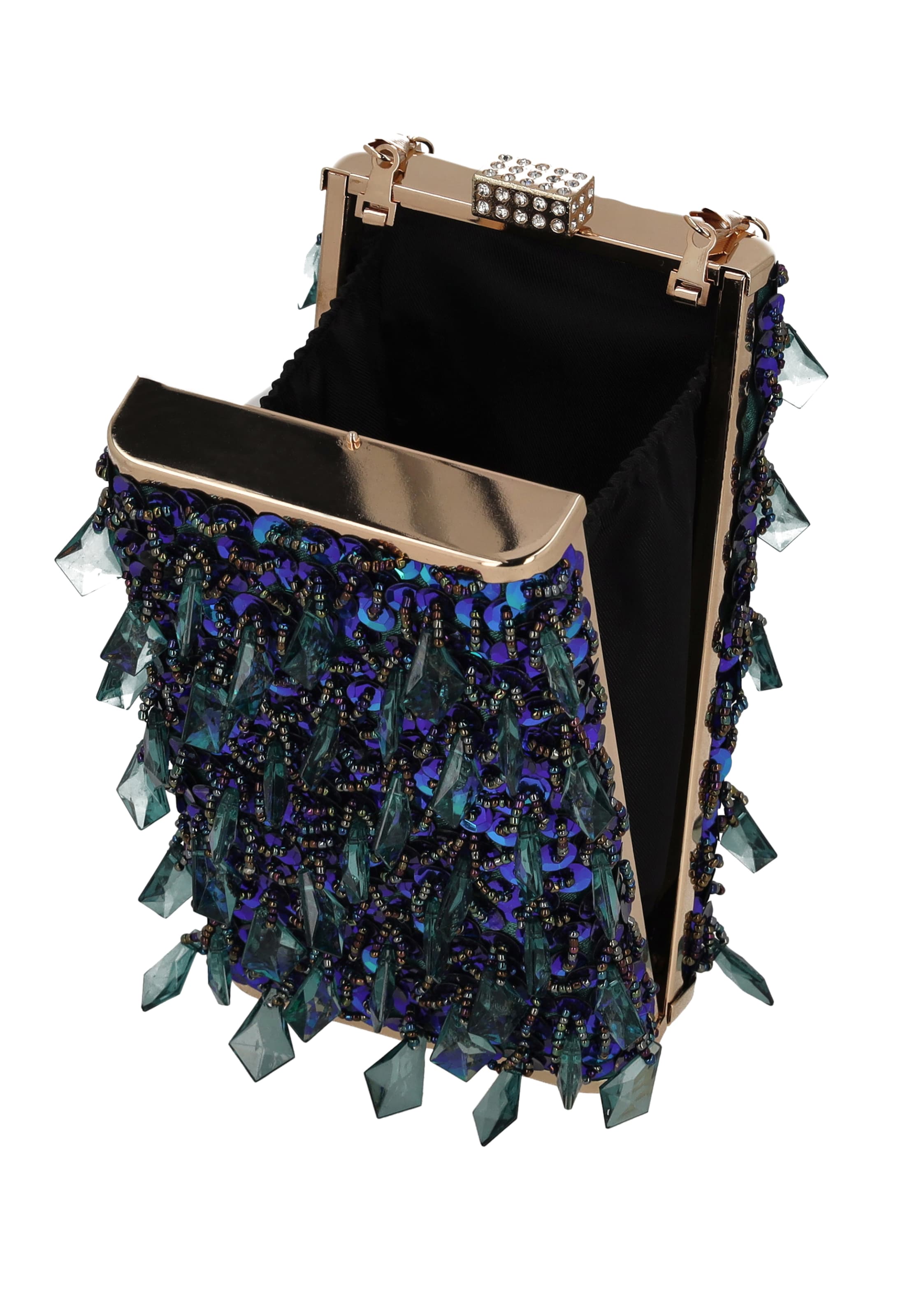 faina - Bolso de noche en verde