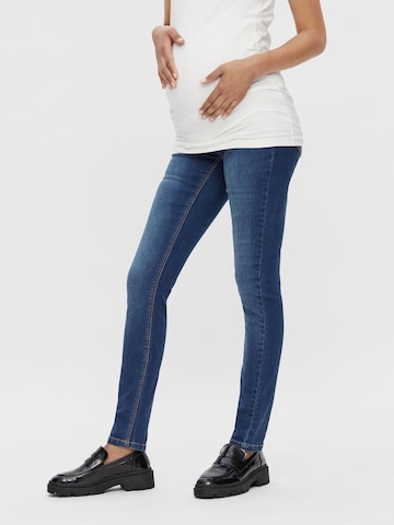 MAMALICIOUS Slimfit Jeans 'Mllola' in Blauw: voorkant