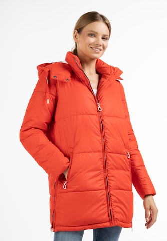 DreiMaster Maritim Winter Coat in Red: front