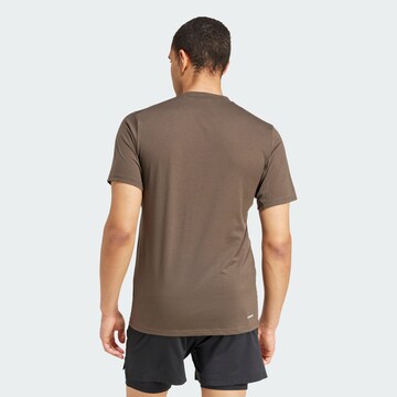 T-Shirt fonctionnel ADIDAS PERFORMANCE en marron