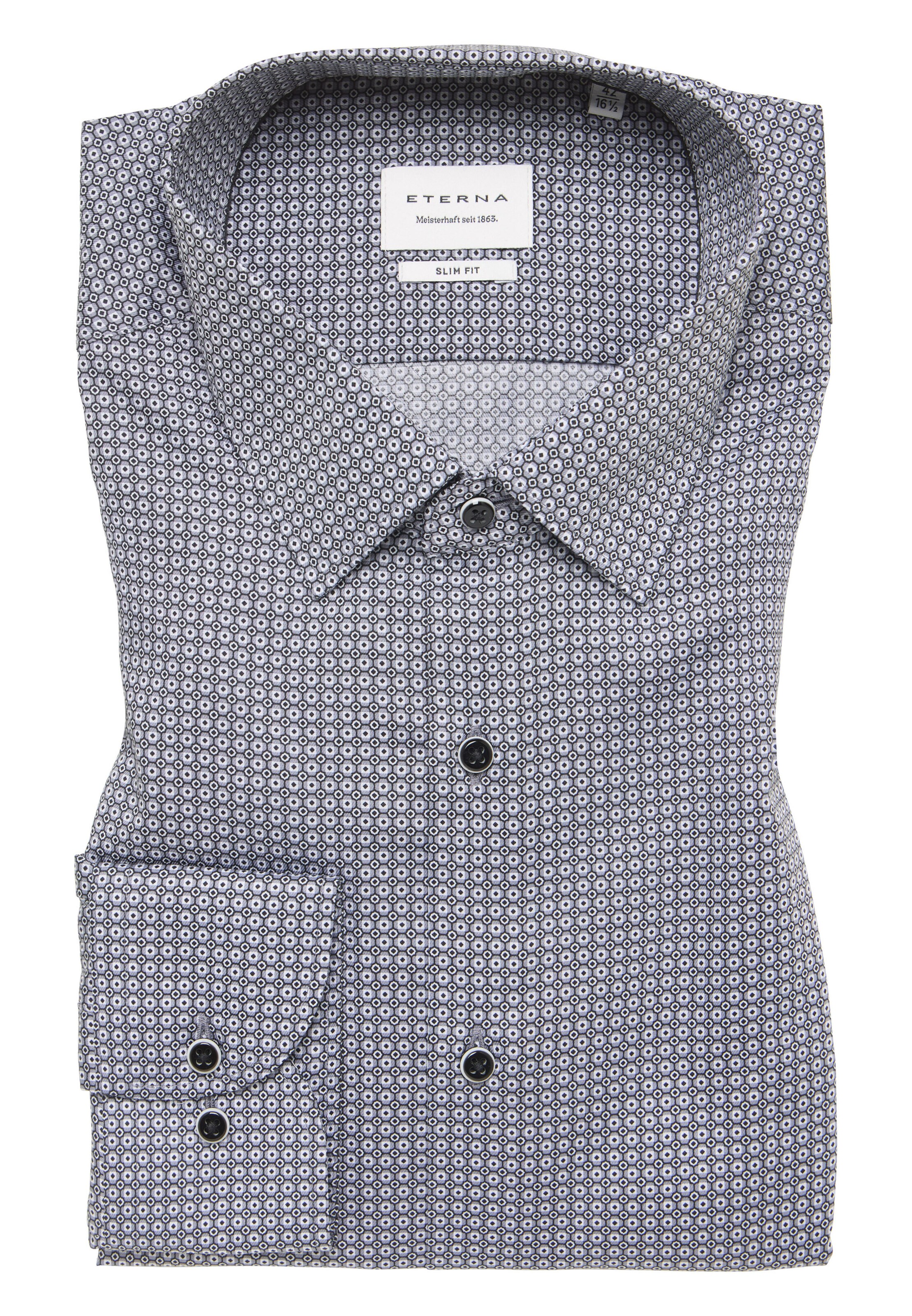 ETERNA Slim fit Business Shirt in Grey