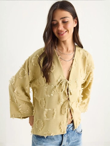 Bianco Lucci - Blusa em verde: frente