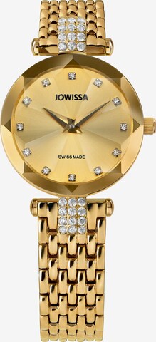 JOWISSA Armbanduhr 'Facet Strass' in Gold: predná strana
