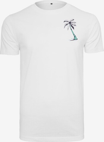 Mister Tee Shirt 'Summer Vibes' in White: front