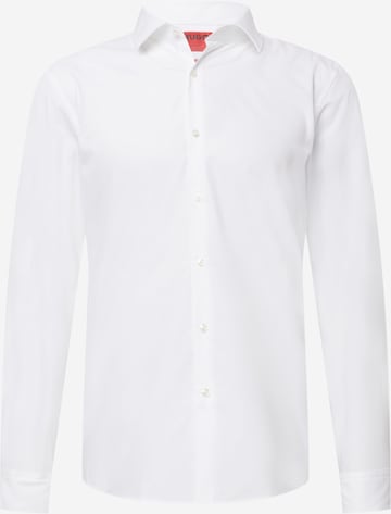 HUGO Red Button Up Shirt 'Jenno' in White: front