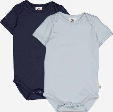 Tutina / body per bambino 'Kurzarm 2er-Pack' di Müsli by GREEN COTTON in blu: frontale