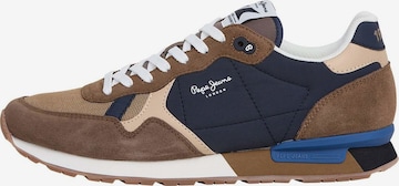 Baskets basses 'Brit Colors' Pepe Jeans en beige : devant