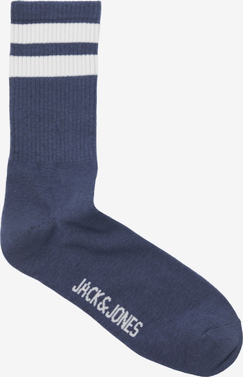 JACK & JONES Zeķes 'CARTER', krāsa - zils džinss / balts, Preces skats