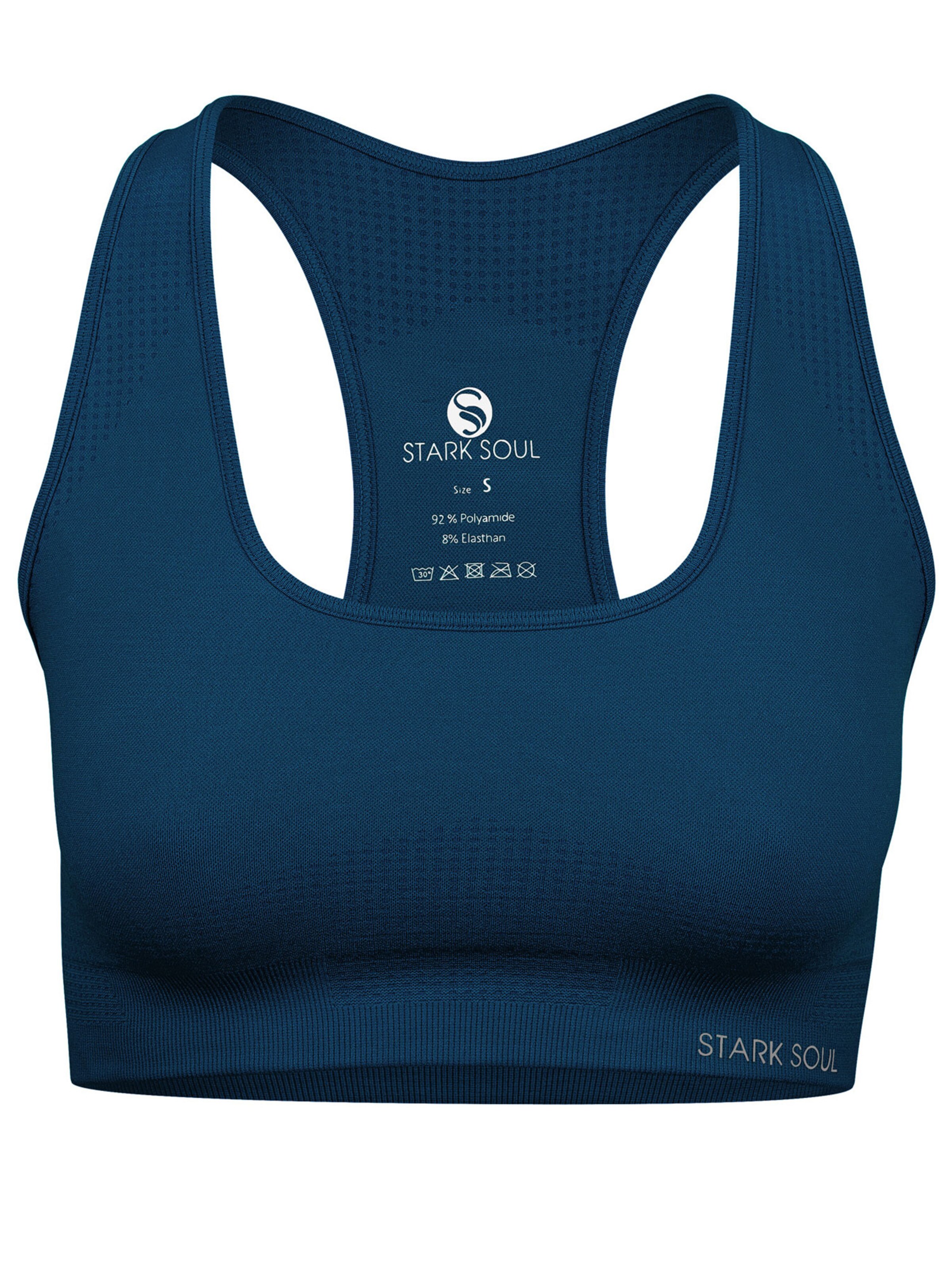 Reggiseno sportivo di Stark Soul in blu: frontale