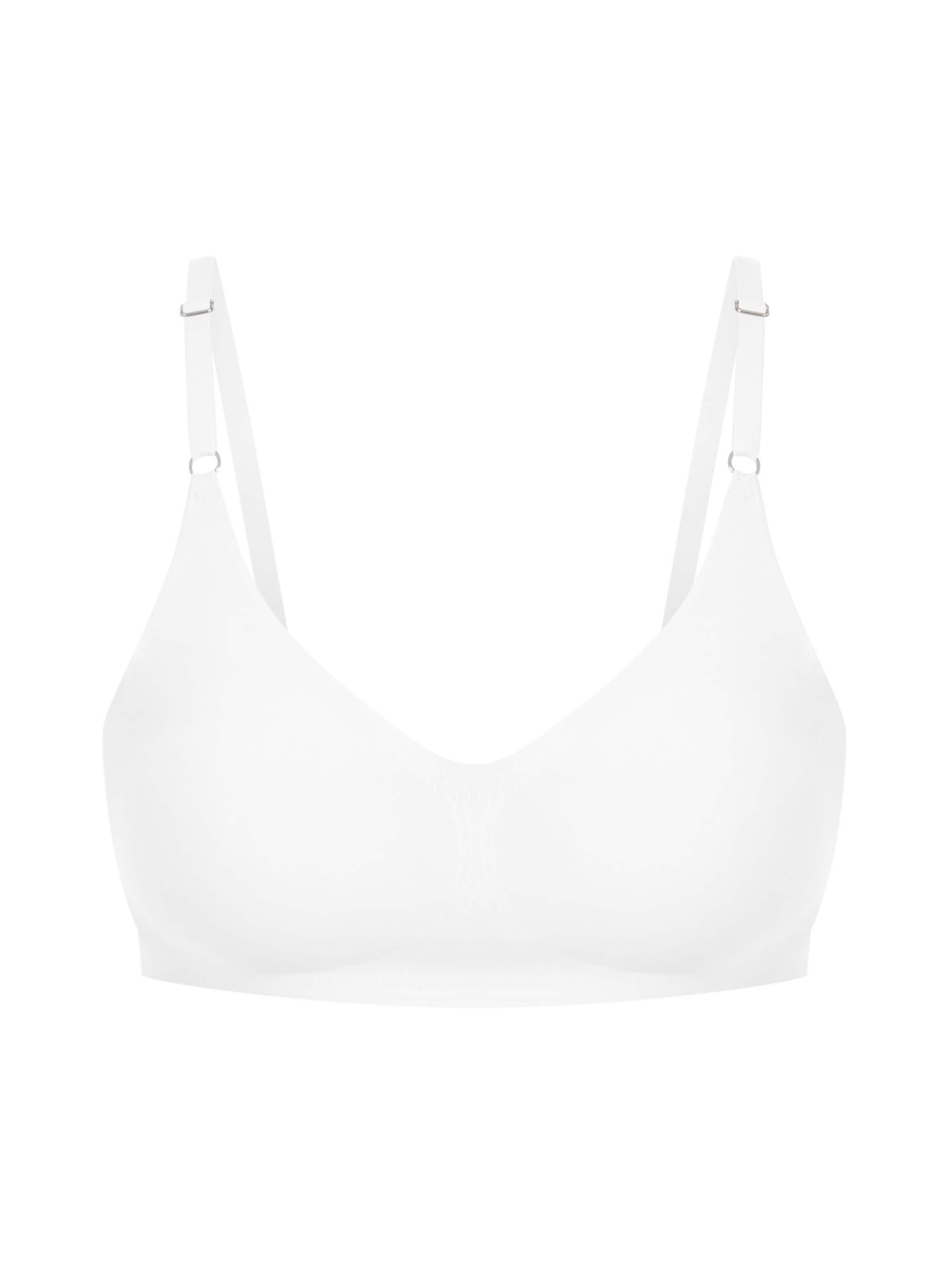 Smilodox Bralette Mit Cups Nysa Seamless in weiß, Produktansicht