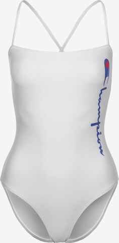 Champion Authentic Athletic Apparel Active Swimsuit 'Sportswear' in White: front