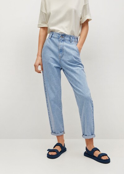 MANGO Kavbojke 'Sira' | moder denim barva, Prikaz modela