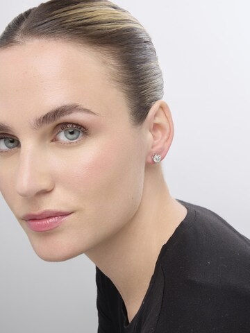 Luxenter Earrings 'Redder' in Silver