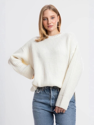Pullover extra large in S Hiccup di colore bianco, Visualizzazione prodotti