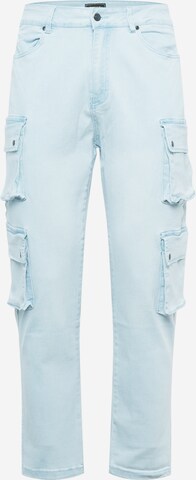 SikSilk Regular Cargojeans in Blauw: voorkant