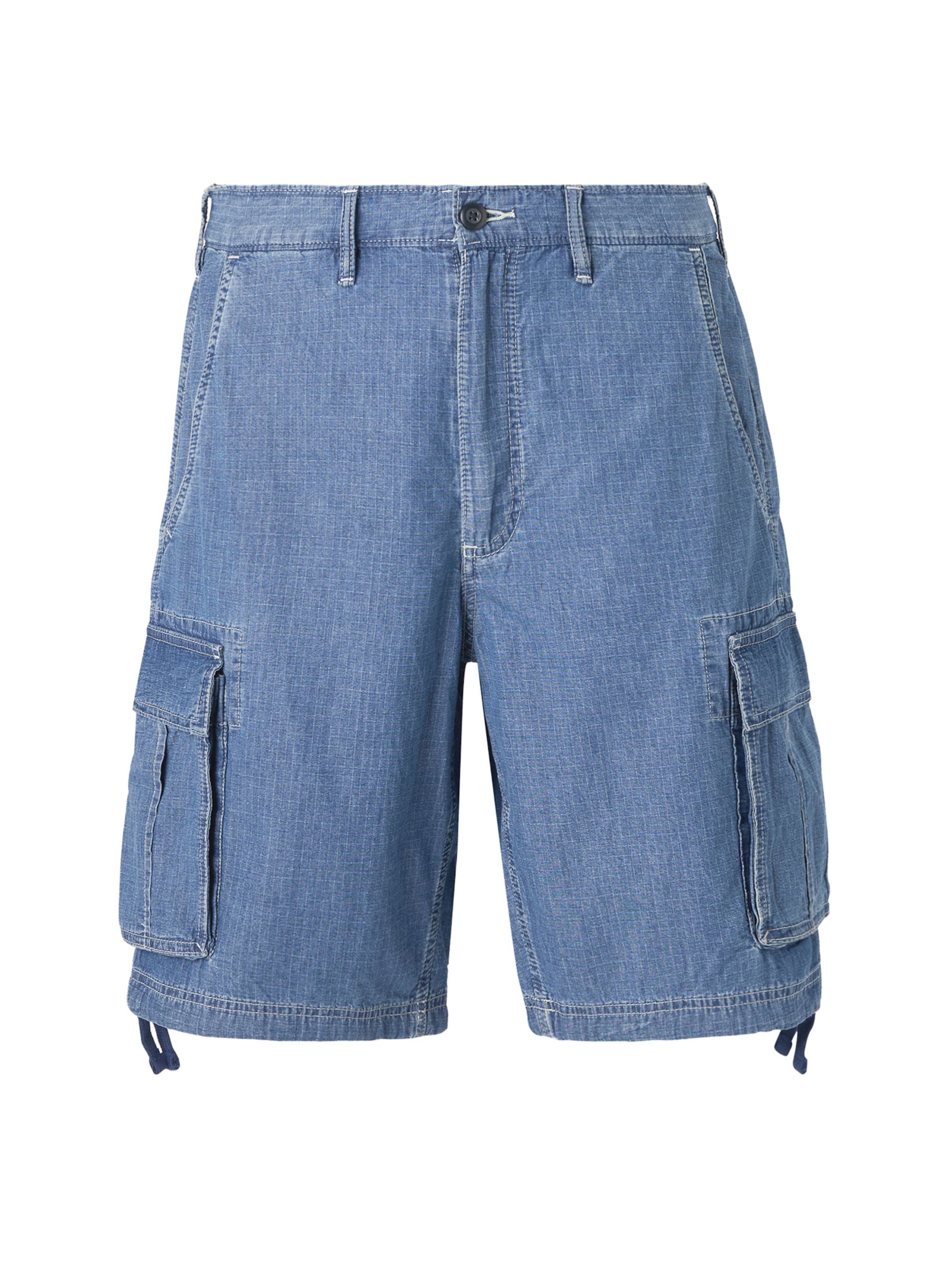 GAP - Ropa ancha Pantalón vaquero cargo en azul: frente