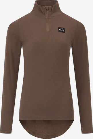 Eivy Funktionsshirt 'Journey' Base-Layer-Top in Braun: Vorderseite
