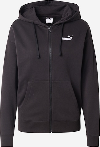 PUMA Sportlik trikoojakk 'Ess No. 1', värv must: eest vaates