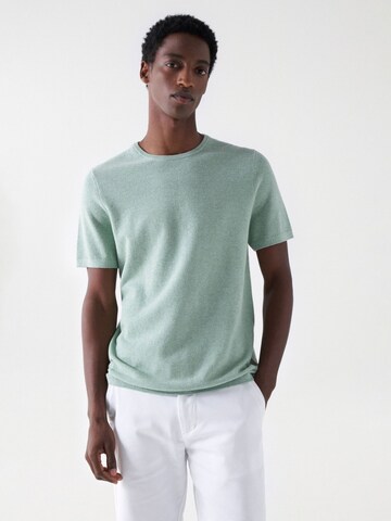 Salsa Jeans Shirt in Groen: voorkant