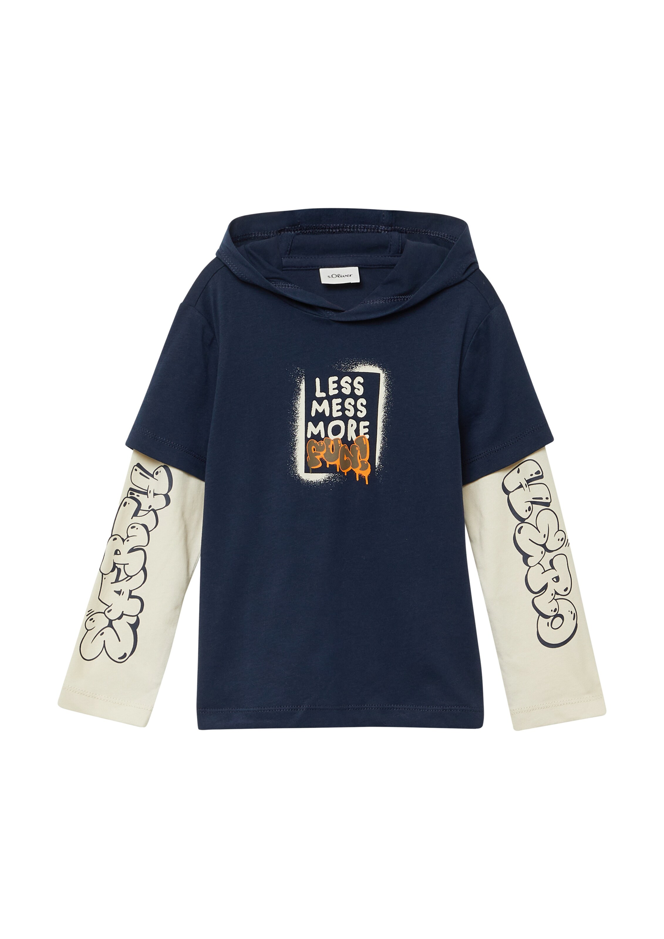 s.Oliver Shirt in Blauw: voorkant