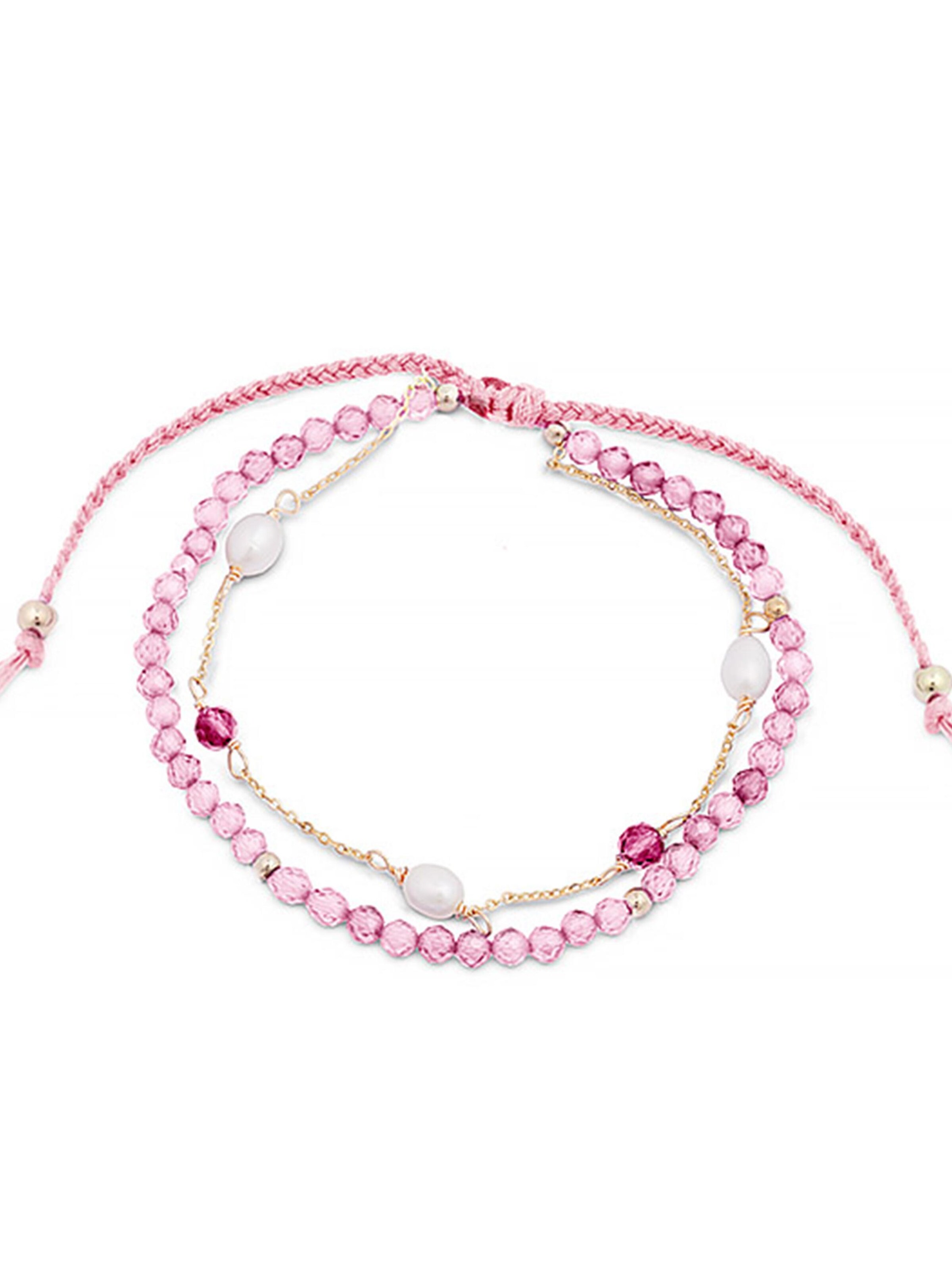 Luxenter - Pulsera 'Athat' en rosa: frente