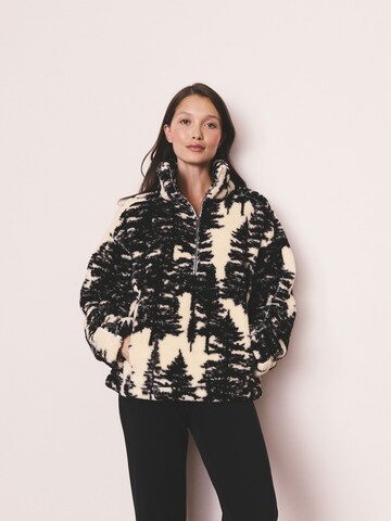 Next Fleece jacket in Black: front