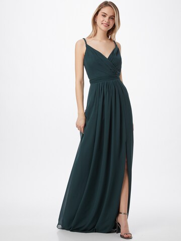 STAR NIGHT Evening Dress in Green: front