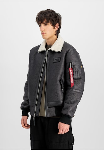 Giacca di mezza stagione 'B-15-3' di ALPHA INDUSTRIES in nero: frontale