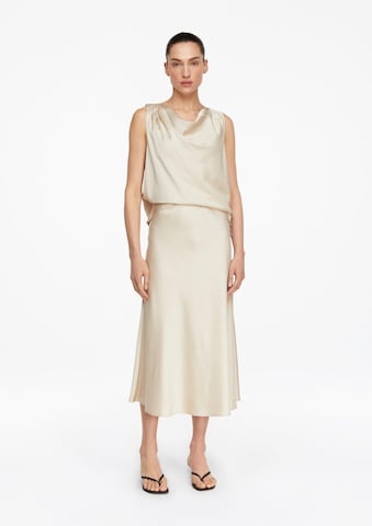 Jupe COMMA en beige : devant