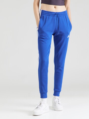 ADIDAS SPORTSWEAR Tapered Sports trousers 'Essentials' in Blue: front