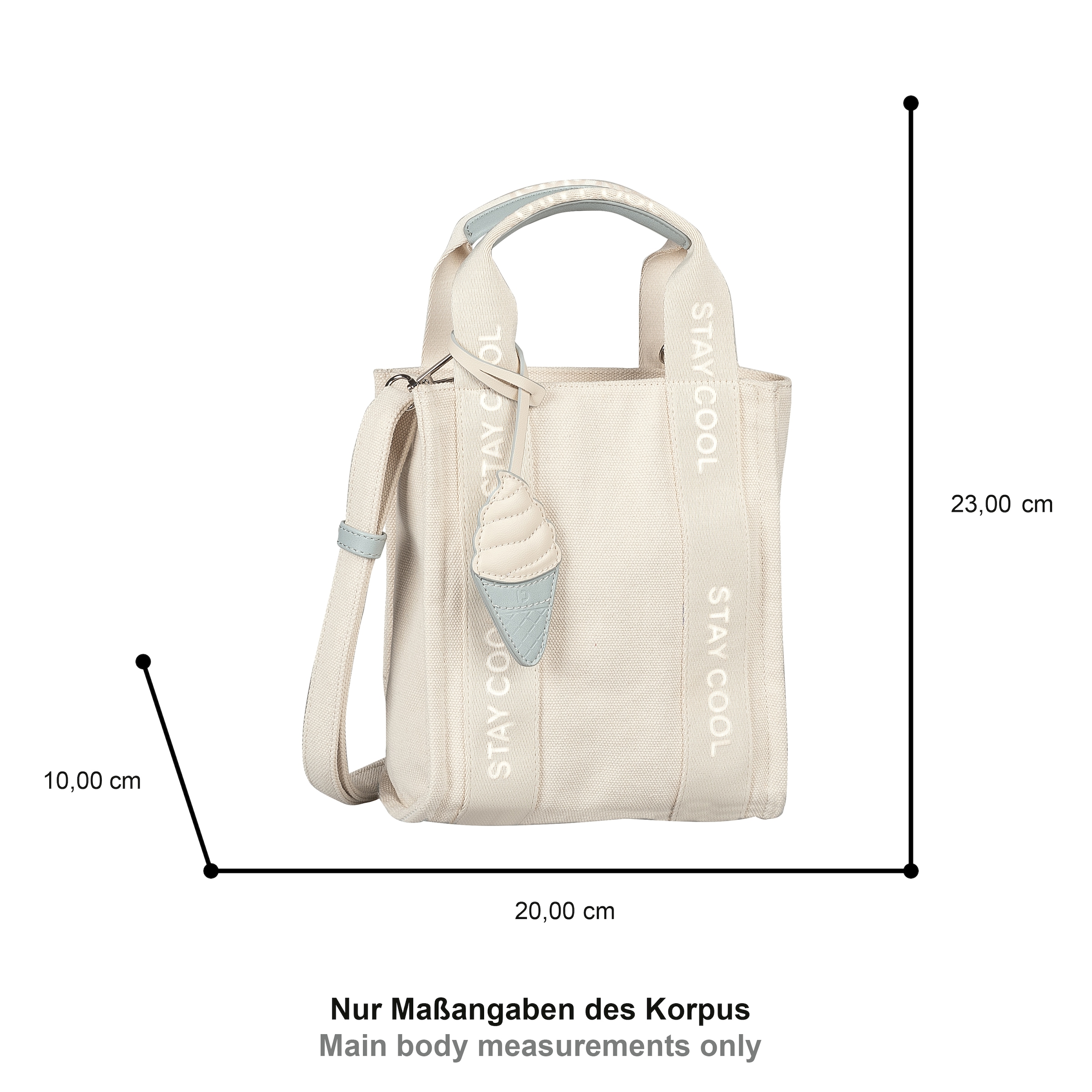 TOM TAILOR DENIM Crossbody Bag in Beige