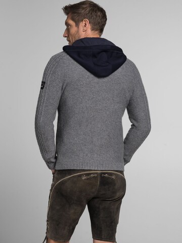 SPIETH & WENSKY Knit Cardigan 'Athan' in Grey