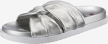 Högl Mules 'Adele' in Silver: front