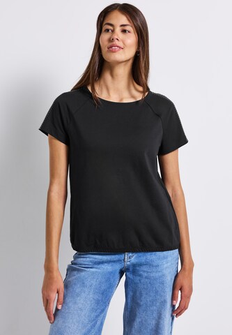 STREET ONE T-Shirt in Schwarz: Vorderseite