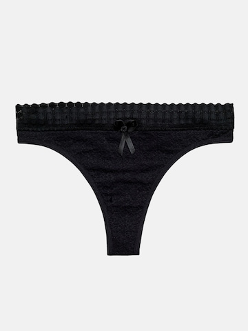 Tazzio Thong '3er Pack F927' in Black: front