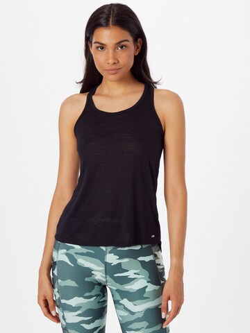 Marika Sports Top in Black: front