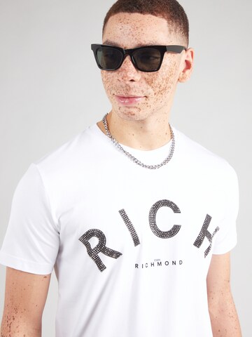 John Richmond T-shirt i vit