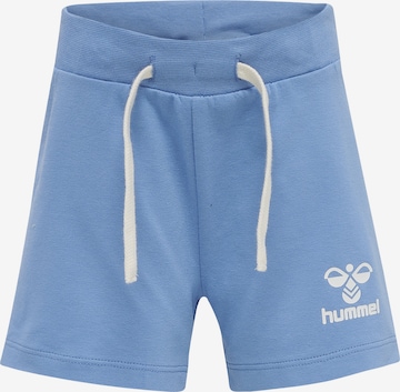 Hummel Regular Pants in Blue: front