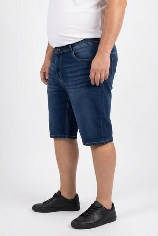 Men Plus Regular Jeans in Blauw
