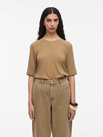 T-shirt ROUGE EDIT en marron : devant