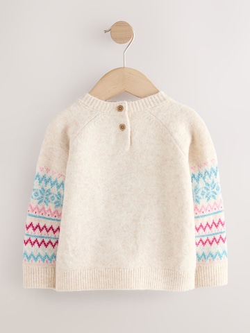 Next Sweter 'Christmas Character' w kolorze beżowy