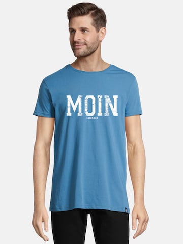 T-Shirt 'DIEK' salzhaut en bleu : devant