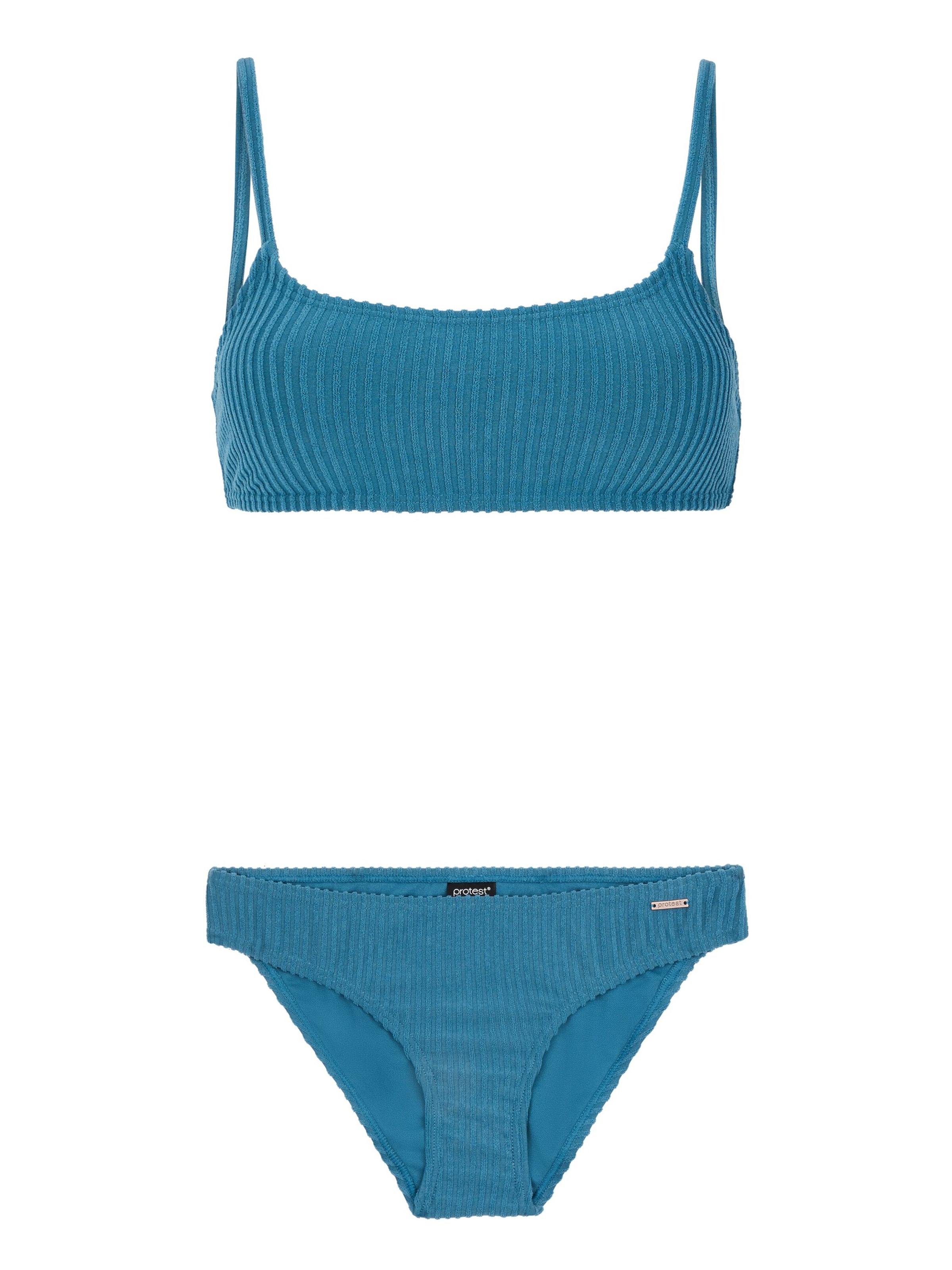 PROTEST Bustier Bikini 'PRTCINE'‌‌ in Blau: Vorderseite